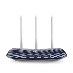 TP-Link Router Inalámbrico Doble Banda AC750, 300MB 2.4GHz, 433MB 5GHz, 4 Puertos Ethernet, 2 Antenas Fijas