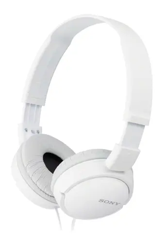 Headset Sony Mdr-Zx110We Compactos Cable 1.2M Conexion Jack 3.5 Con Control Remoto Color Blanco