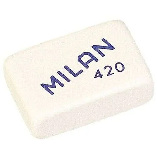 Milan 420 Goma De Borrar Rectangular - Miga De Pan - Suave Caucho Sintetico - Colores Surtidos