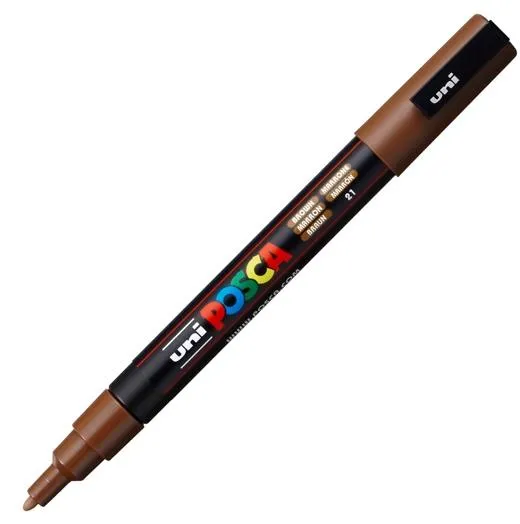 Posca Marcador  Pc-3M Punta Cónica 0,9 - 1,3 Mm Marrón