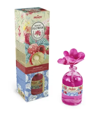 Prady Ambientador Magic Flower Frambuesa 100ml Frasco de Cristal
