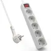 Ewent EW3955 Regleta 5 Tomas con Interruptor 1.5m