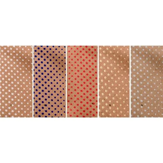 Wonder Wrapper Papel De Regalo Rollo 0,7 X 2M Kraft 100% Reciclado 1000 Puntos Surtido Expositor 50 Ud