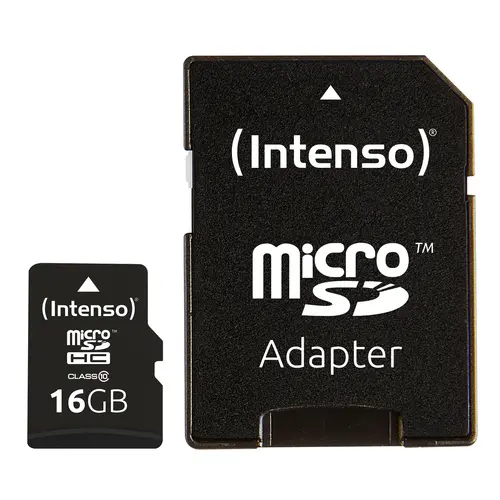 Intenso Micro SD 16GB Clase 10 con Adaptador