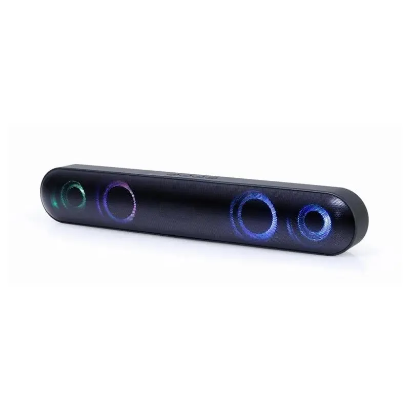 Gembird SPKBT-BAR400L Soundbar Negro 2.0 Canales 10W