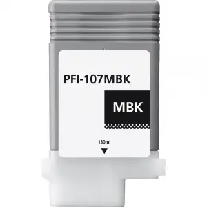 Canon PFI107 Cartucho de Tinta Pigmentada Negro Mate - Reemplazo PFI107MBK