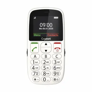 Gigaset GL395 Teléfono Móvil para Mayores 2.2" - IP44 - Base de Carga - Blanco