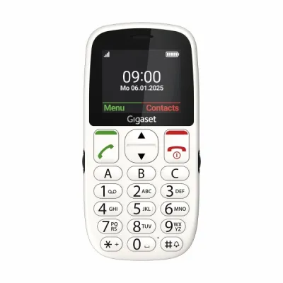 Gigaset GL395 Teléfono Móvil para Mayores 2.2" - IP44 - Base de Carga - Blanco