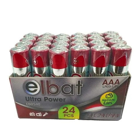 Elbat Pack de 24 Pcs Pilas Alcalinas LR03/AAA en Varios Colores