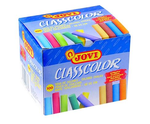 Jovi Tizas Classcolor School Antipolvo Redondas Colores Surtidos Caja 100 Ud