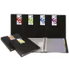 Grafoplás Carpeta A4 Espiral 20 Fundas Extraíbles con 5 Separadores PP Translúcido Rígido Negro