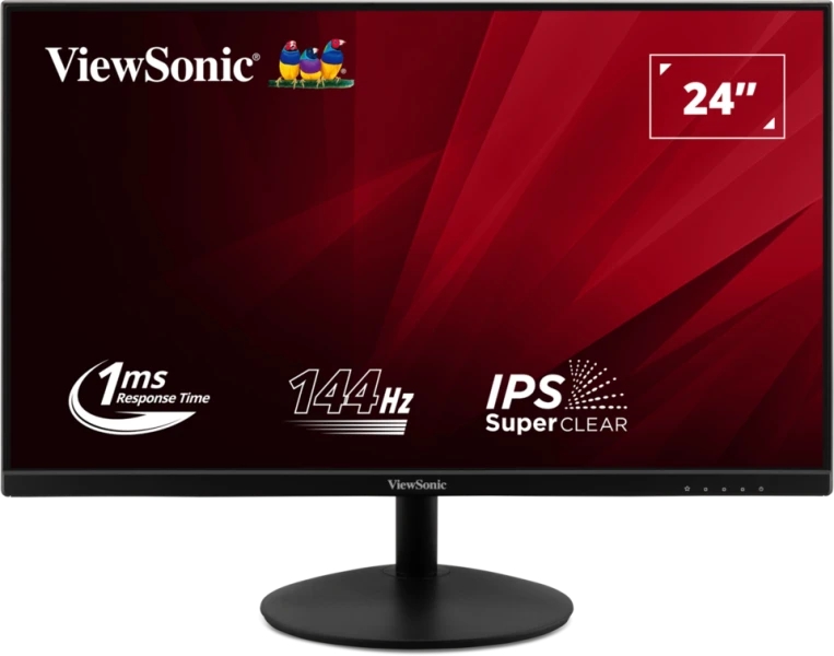 Viewsonic Va24E2-H Monitor 23.8"  Led Ips Fullhd 144Hz - Respuesta 1Ms - Vga, Hdmi - Color Negro