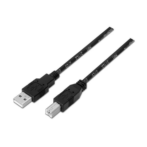 Aisens Cable USB 2.0 Impresora Tipo A/M - B/M Negro 1,0M