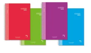 Pacsa Cuaderno Premium Extra 120H A4 90gr 5x5 Microperforado T/Extradura Pack 4 Ud