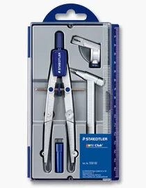 Staedtler Noris 550 02 Compás de Precisión con Aguja y Mina Intercambiables