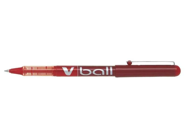 Pilot Bolígrafo V Ball 05 Rollerball Tinta Líquida 0.5mm Rojo