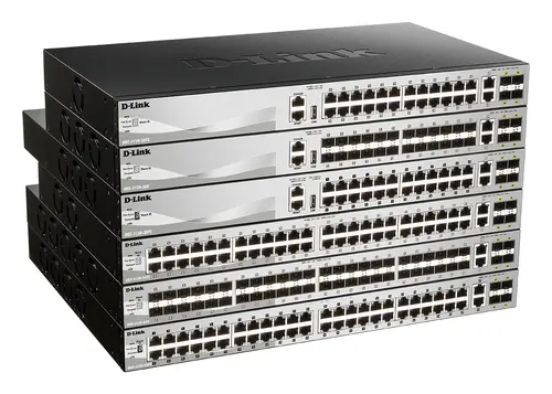 Switch Gestionable L3 D-Link Stackable Dgs-3130-30Ps/E 24P Poe (370W) Giga + 2P 10G + 4P 10G Sfp+