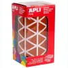 Apli Gomets Triangulares 20mm Rollo Marrón 2832 Unidades
