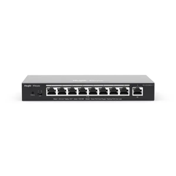 Ruijie Networks Reyee ES209GC-P Switch 9xGbE 8 PoE/PoE+ 120W