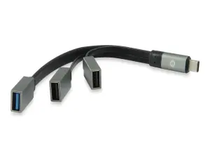 HUB USB 3.1 USB-C CONCEPTRONIC HUBBIES - 1 PUERTO USB 3.0 + 2 USB 2.0