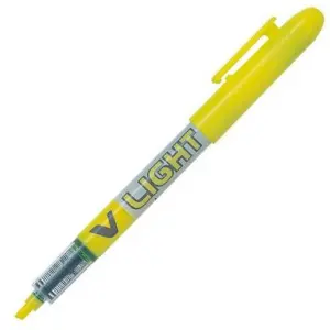 Pilot V-Light Rotulador Marcador Punta Biselada 3.60mm Color Amarillo