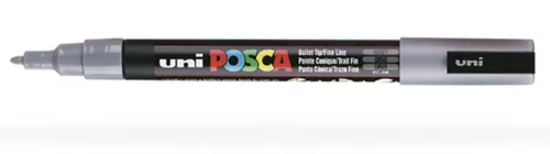 Posca Marcador PC-3M Punta Cónica 0,9 - 1,3 mm Gris