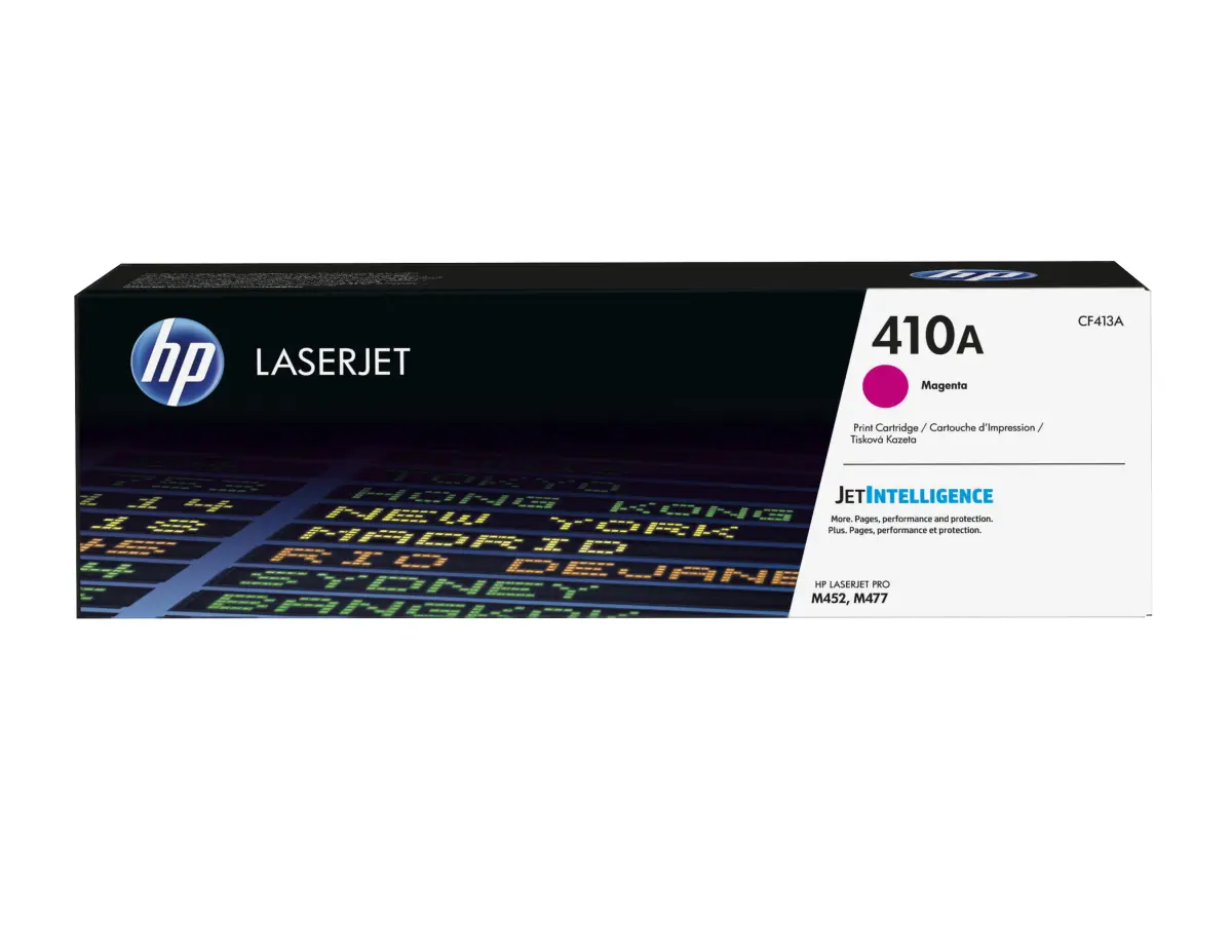 HP Tóner Magenta LaserJet Pro 410A para M452DN, M452NW, M377DW, M477FDN, M477FDW, M477FNW
