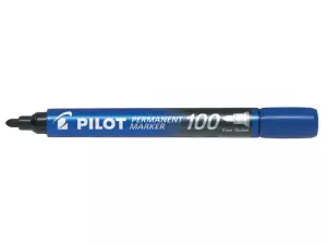 Pilot Rotulador Permanente 100 Punta Fina 4,5mm Trazo 1mm Color Azul
