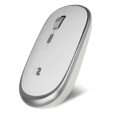 Subblim Ratón Inalámbrico Mini Silencioso Ambidiestro 4 Botones Blanco