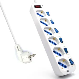 Ewent EW3932 Regleta 6 Tomas con Interruptor 1.5 m
