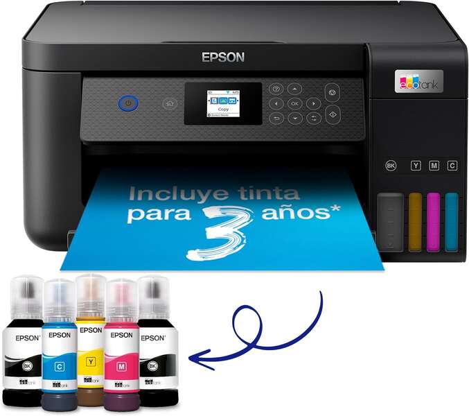 Epson Ecotank Et2870 Impresora Multifuncion Color Wifi 33Ppm - Pantalla Lcd Color