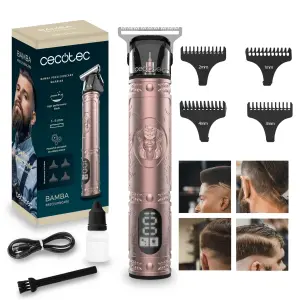 Cecotec Cortadora De Pelo Y Maquinilla Oro Rosa 4