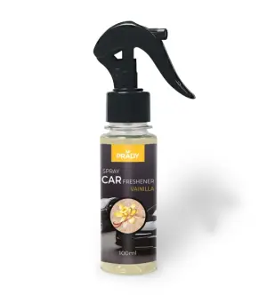Prady Ambientador Coche Vainilla - Frasco de 100 ml - Spray Pulverizador