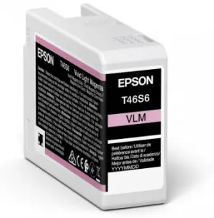 Epson T46S6 Cartucho de Tinta Pigmentada Magenta Light Vivido - Reemplazo C13T46S600