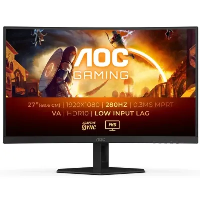 AOC G4 27" Curvo 1500R LED Fast VA Full HD 280Hz HDR10 1ms 178° HDMI DisplayPort VESA 100x100