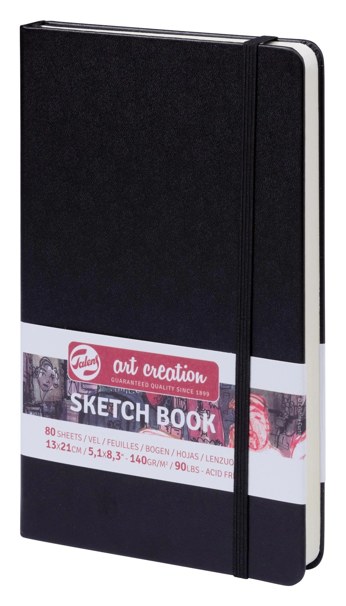 Talens Arts Creation Cuaderno Bocetos 13X21Cm 80H 140Gr Negro