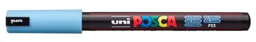 Posca Marcador  Pc-1Mr No Permanente Punta Extrafina 0.7Mm Azul Glaciar