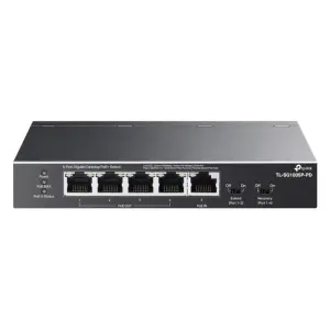 TP-LINK SG1005P-PD Switch No Gestionable 5 Puertos Giga PoE++ Sobremesa Metálico