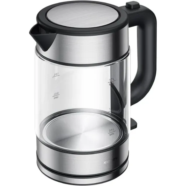 Xiaomi Tetera Eléctrica 1,7 L 2200 W Negra y Transparente