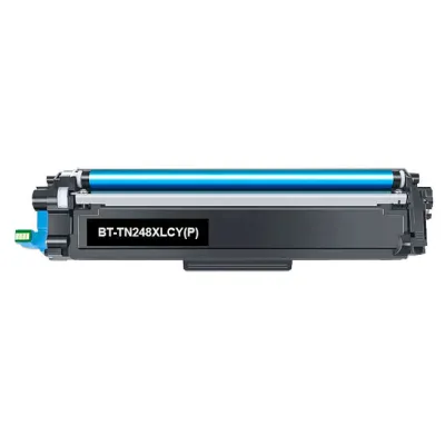 Brother TN248XL Cartucho de Tóner Cian Compatible - Reemplaza TN248XLC