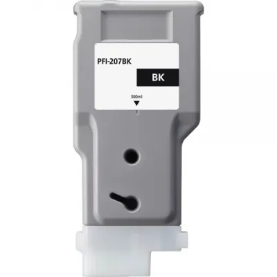 Canon PFI207 Negro Cartucho de Tinta Genérico Reemplazo PFI207BK/8789B001