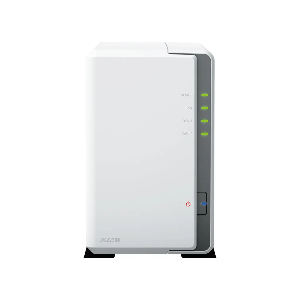 SERVIDOR NAS SYNOLOGY DISK STATION DS223J 1GB 2xUSB3.2 1XRJ45 2 BAHIAS Realtek RTD1619B JBOD, RAID 0, RAID 1