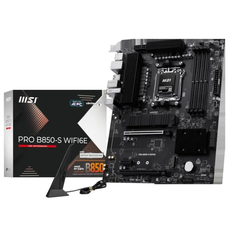 Msi Placa Base Pro B850-S Wifi6E Ddr5 Atx Am5