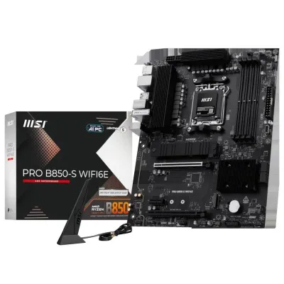 Msi Placa Base Pro B850-S Wifi6E Ddr5 Atx Am5