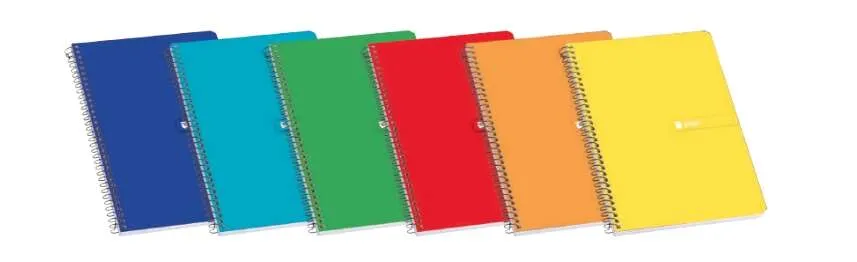 Enri Cuaderno Espiral Pautado 3mm 80 Hojas 60gr Cubierta Blanda Colores Surtidos