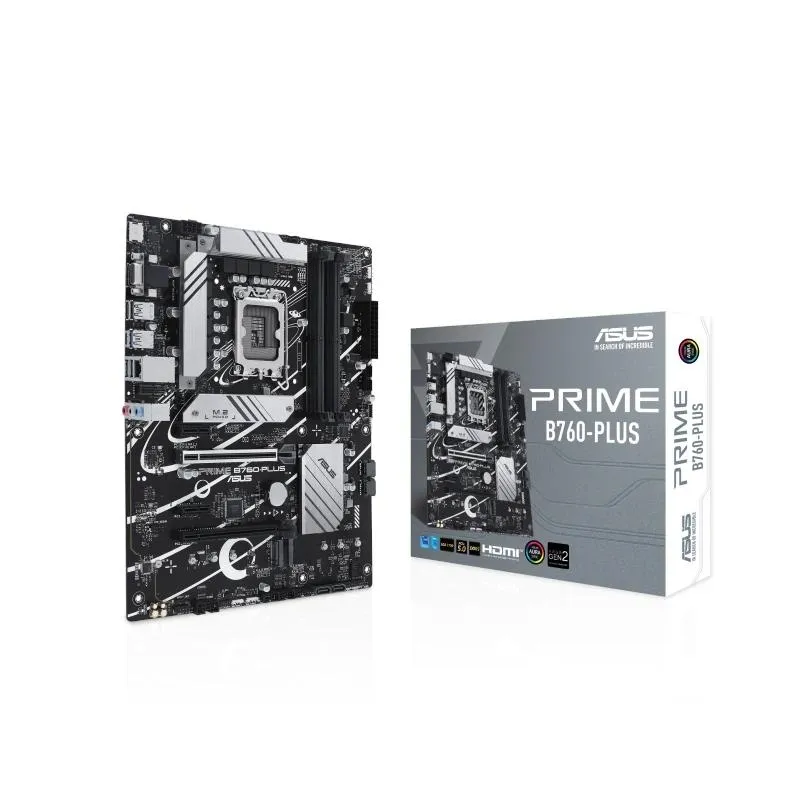 Asus Prime B760-Plus Placa Base Intel LGA 1700, HDMI, VGA, PCIe 5.0, M.2, 4x SATA III, USB 2.0/3.2, RJ-45, DisplayPort