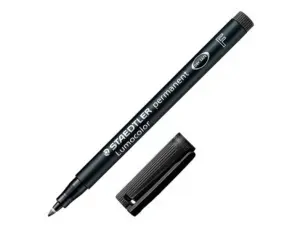 Staedtler Lumocolor 318 Rotulador Permanente Punta Fina 0.6mm Color Negro