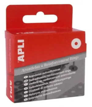 Apli Arandelas De Refuerzo 13mm Translúcidas Caja 240 Unidades
