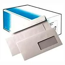 Sam Sobre Open-110 Vd Din Dl  Autoadhesivo Con Tira De Silicona 110X220 Con Ventana Derecha 90 Gramos Offset Blanco 500 Sobres