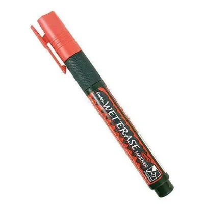 Pentel Marcador De Tiza Líquida Wet Erase Rojo Caja 12 Ud
